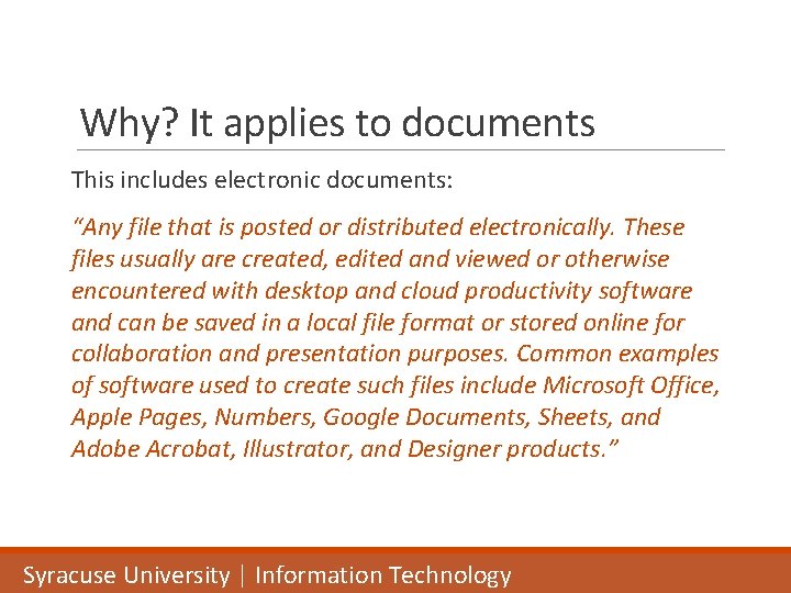 Creating Accessible Documents in Microsoft Word and Adobe