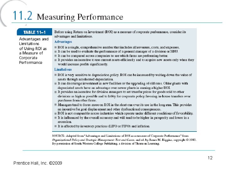 12 Prentice Hall, Inc. © 2009 