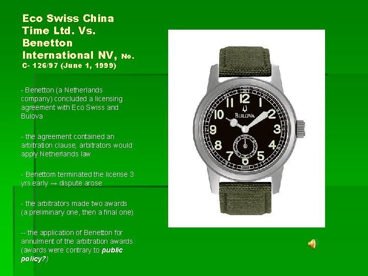 Eco Swiss China Time Ltd. Vs. Benetton International NV, No. C- 126/97 (June 1,