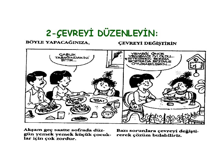 2 -ÇEVREYİ DÜZENLEYİN: 