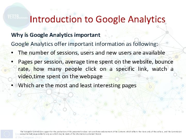 Introduction to Google Analytics Why is Google Analytics important Google Analytics offer important information