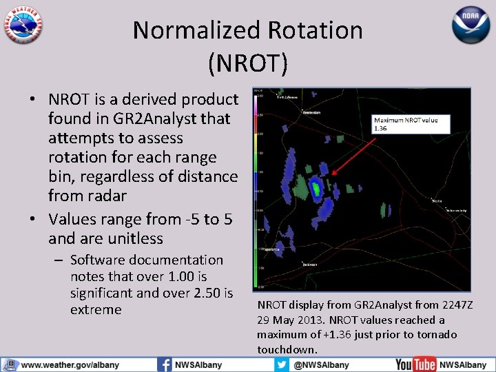 Normalized Rotation (NROT) • NROT is a derived product found in GR 2 Analyst