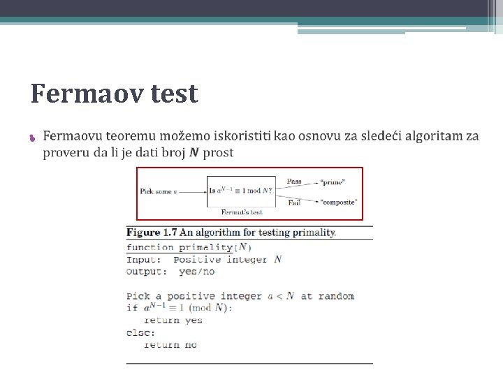 Fermaov test • 