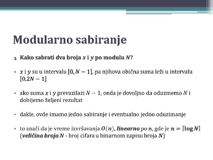 Modularno sabiranje • 