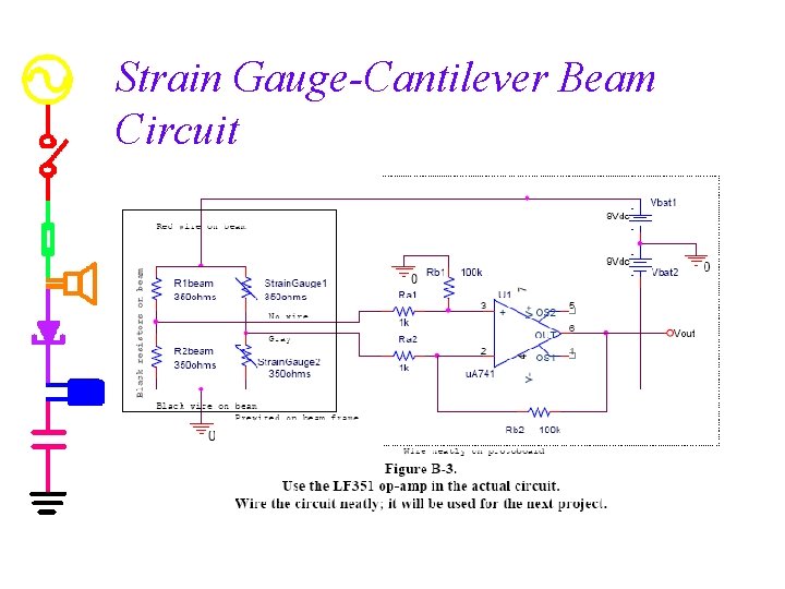 Strain Gauge-Cantilever Beam Circuit 