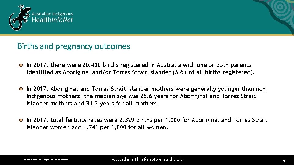 Births and pregnancy outcomes In 2017, there were 20, 400 births registered in Australia