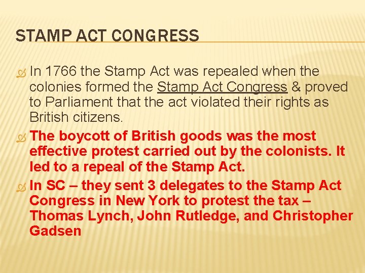 RISING TENSIONS BETWEEN THE AMERICAN COLONIES BRITAIN CHAPTER