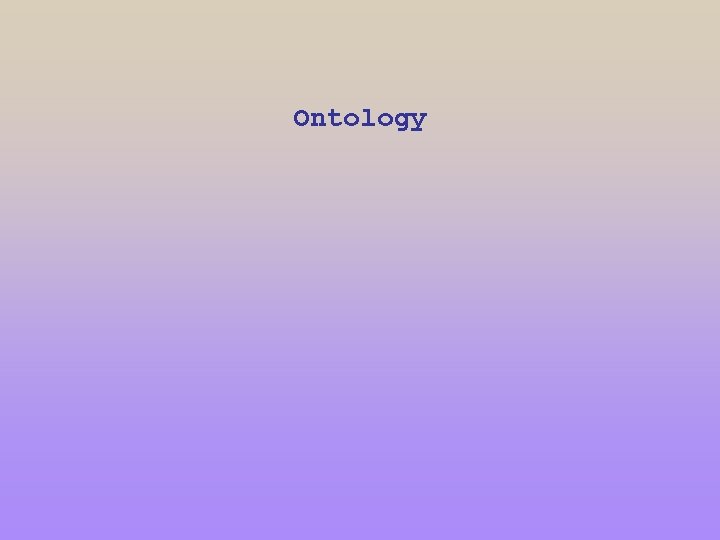 Ontology 