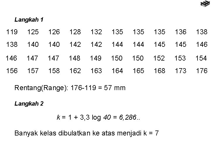 Langkah 1 119 125 126 128 132 135 135 136 138 140 142 144