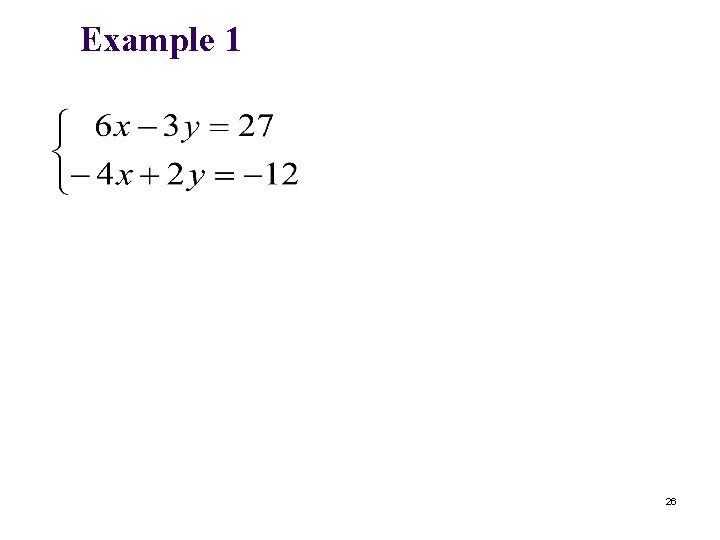 Example 1 26 