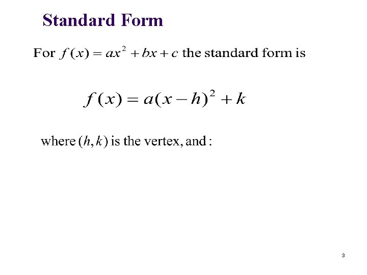 Standard Form 3 