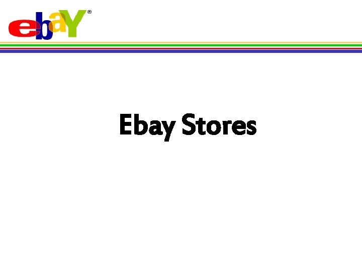 Ebay Stores 