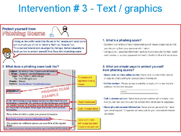 Intervention # 3 - Text / graphics 48 