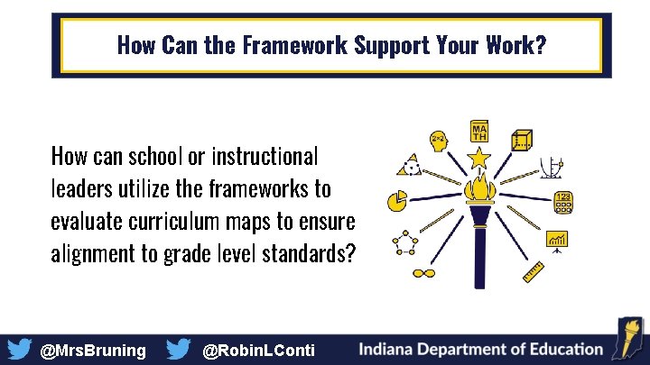 How Can the Framework Support Your Work? How can school or instructional leaders utilize