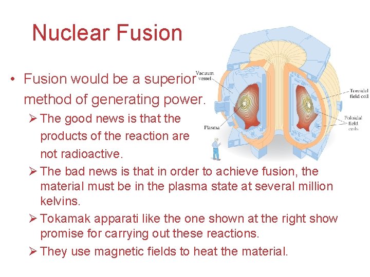 Nuclear Fusion • Fusion would be a superior method of generating power. Ø The