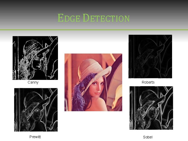 EDGE DETECTION Canny Prewitt Roberts Sobel EDGE DETECTION Canny Prewitt Roberts Sobel