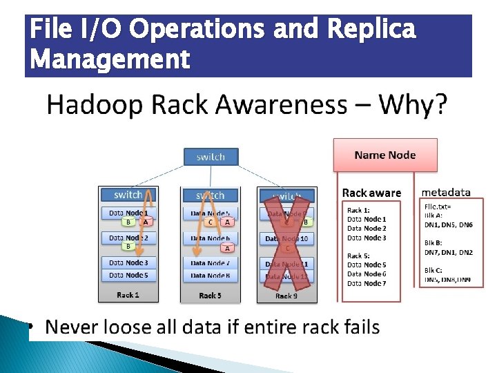 File I/O Operations and Replica Management � 