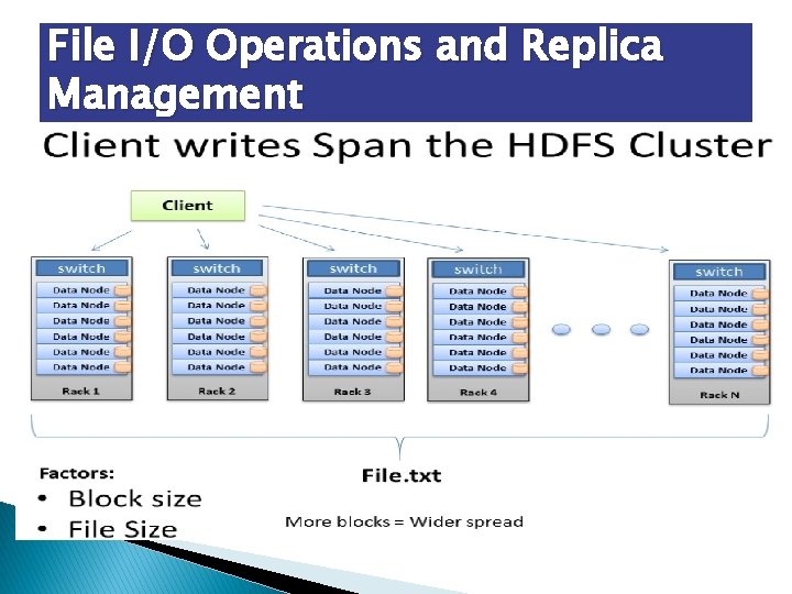 File I/O Operations and Replica Management 