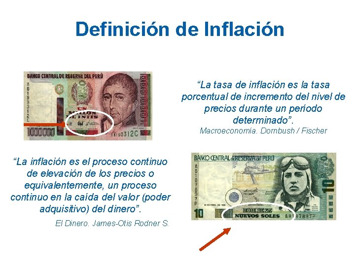 Definición de Inflación “La tasa de inflación es la tasa porcentual de incremento del