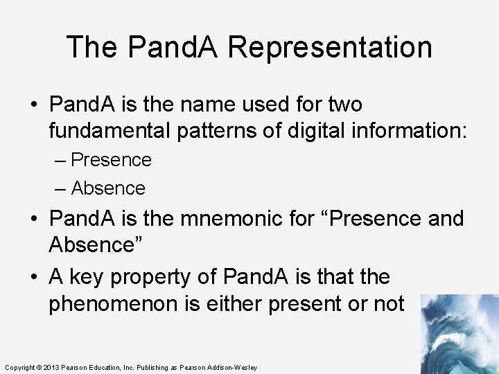 The Pand. A Representation • Pand. A is the name used for two fundamental