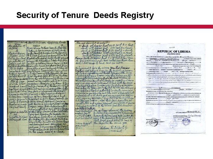 Security of Tenure Deeds Registry 