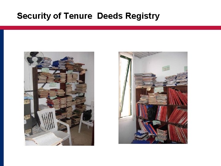 Security of Tenure Deeds Registry 