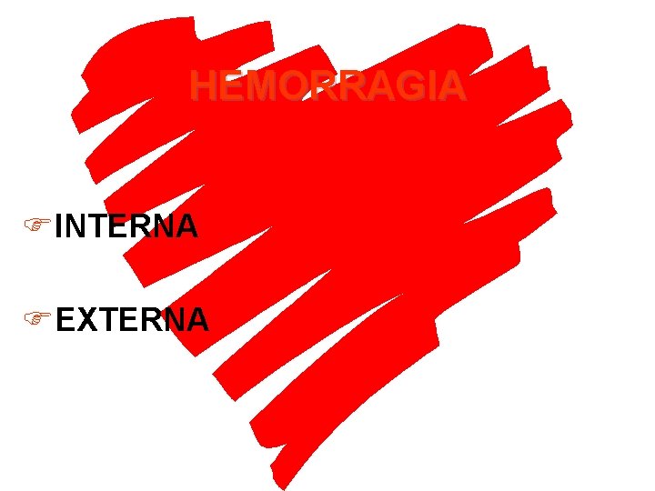 HEMORRAGIA FINTERNA FEXTERNA 