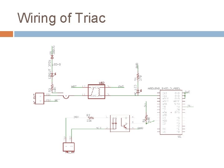 Wiring of Triac 