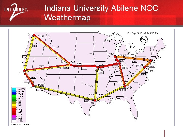 Indiana University Abilene NOC Weathermap 