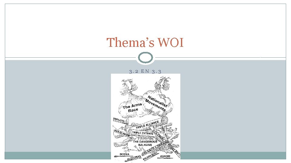 Thema’s WOI 3. 2 EN 3. 3 