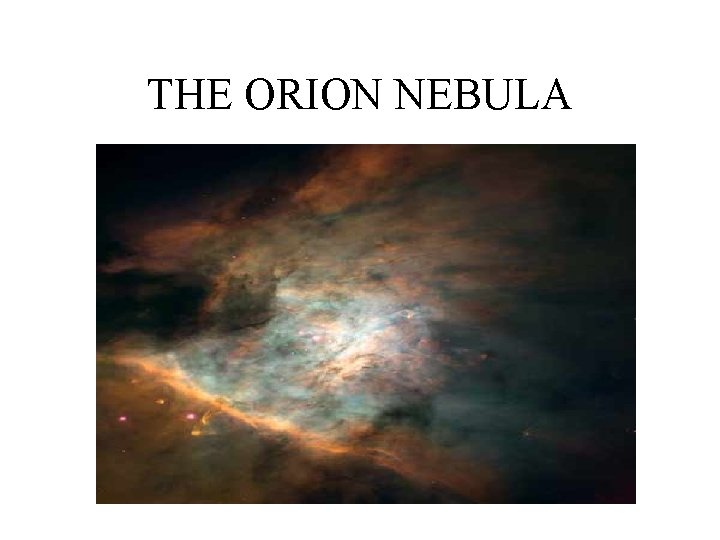 THE ORION NEBULA • 