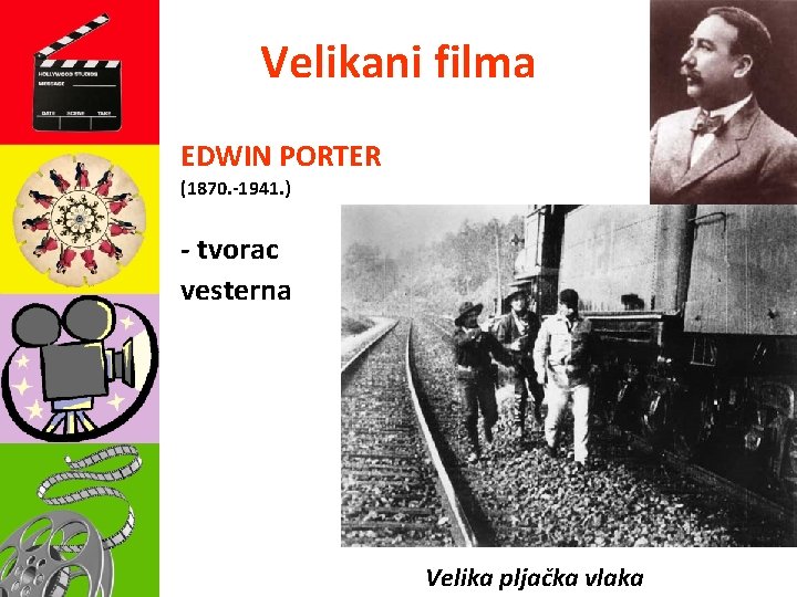 Velikani filma EDWIN PORTER (1870. -1941. ) - tvorac vesterna Velika pljačka vlaka 