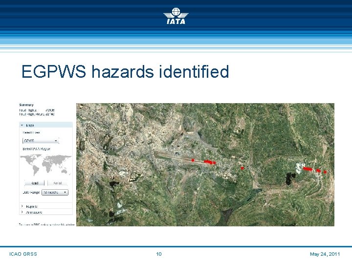 EGPWS hazards identified ICAO GRSS 10 May 24, 2011 