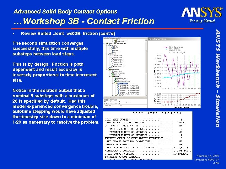 Advanced Solid Body Contact Options …Workshop 3 B - Contact Friction Review Bolted_Joint_ws 03