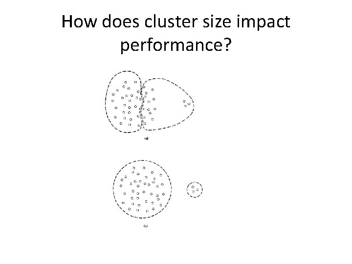 How does cluster size impact performance? 