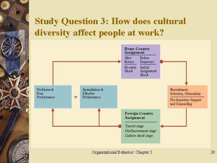 Study Question 3: How does cultural diversity affect people at work? Organizational Behavior: Chapter