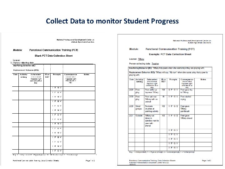 Collect Data to monitor Student Progress 