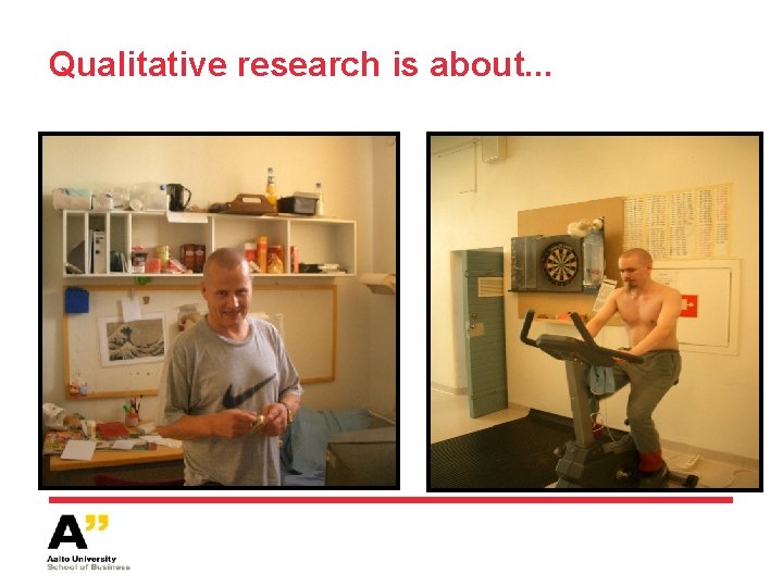 Qualitative research is about. . . 