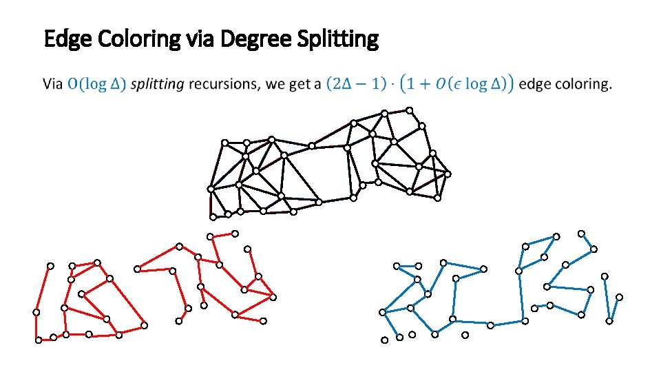 Edge Coloring via Degree Splitting • 