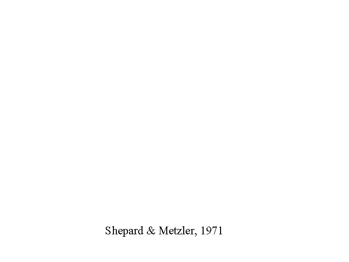 Shepard & Metzler, 1971 