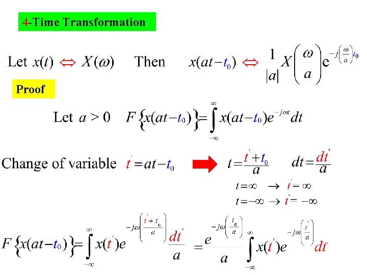 4 -Time Transformation Proof 