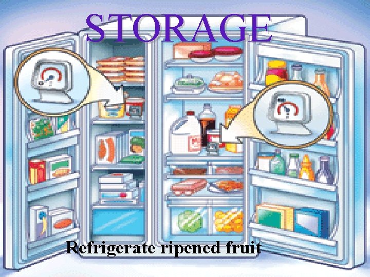 STORAGE Refrigerate ripened fruit 
