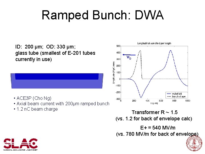 Ramped Bunch: DWA ID: 200 µm; OD: 330 µm; glass tube (smallest of E-201