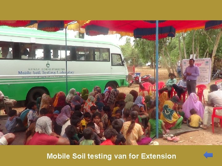 Mobile Soil testing van for Extension 