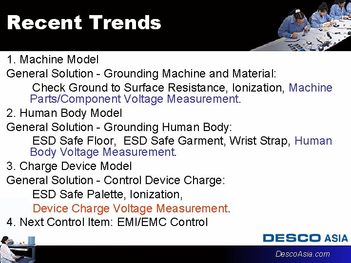 Recent Trends 1. Machine Model General Solution - Grounding Machine and Material: Check Ground Recent Trends 1. Machine Model General Solution - Grounding Machine and Material: Check Ground