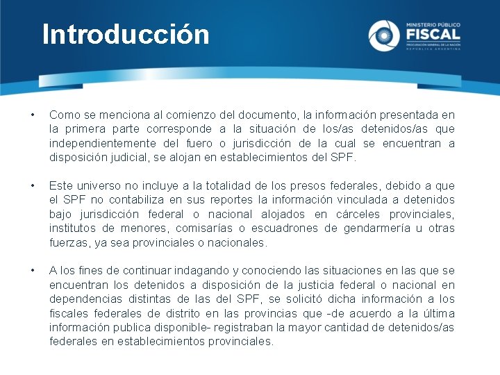 Introducción • Como se menciona al comienzo del documento, la información presentada en la