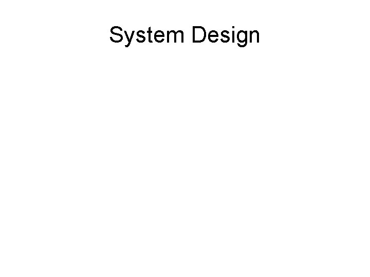 System Design 