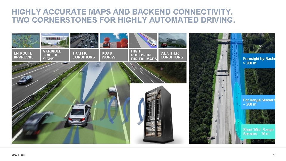 HIGHLY ACCURATE MAPS AND BACKEND CONNECTIVITY. TWO CORNERSTONES FOR HIGHLY AUTOMATED DRIVING. EN-ROUTE APPROVAL