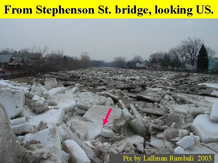 From Stephenson St. bridge, looking US. Pix by Lallman Rambali 2003 