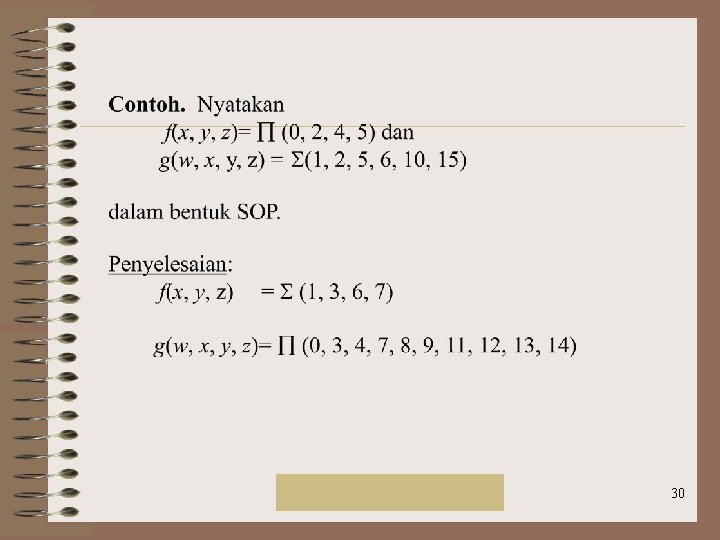 Rinaldi Munir/IF 2151 Mat. Diskrit 30 Rinaldi Munir/IF 2151 Mat. Diskrit 30